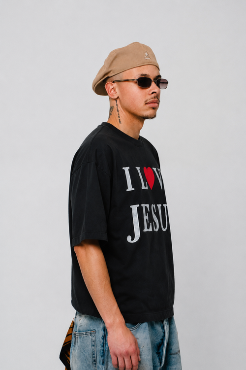 I LOVE JESUS Black Shirt