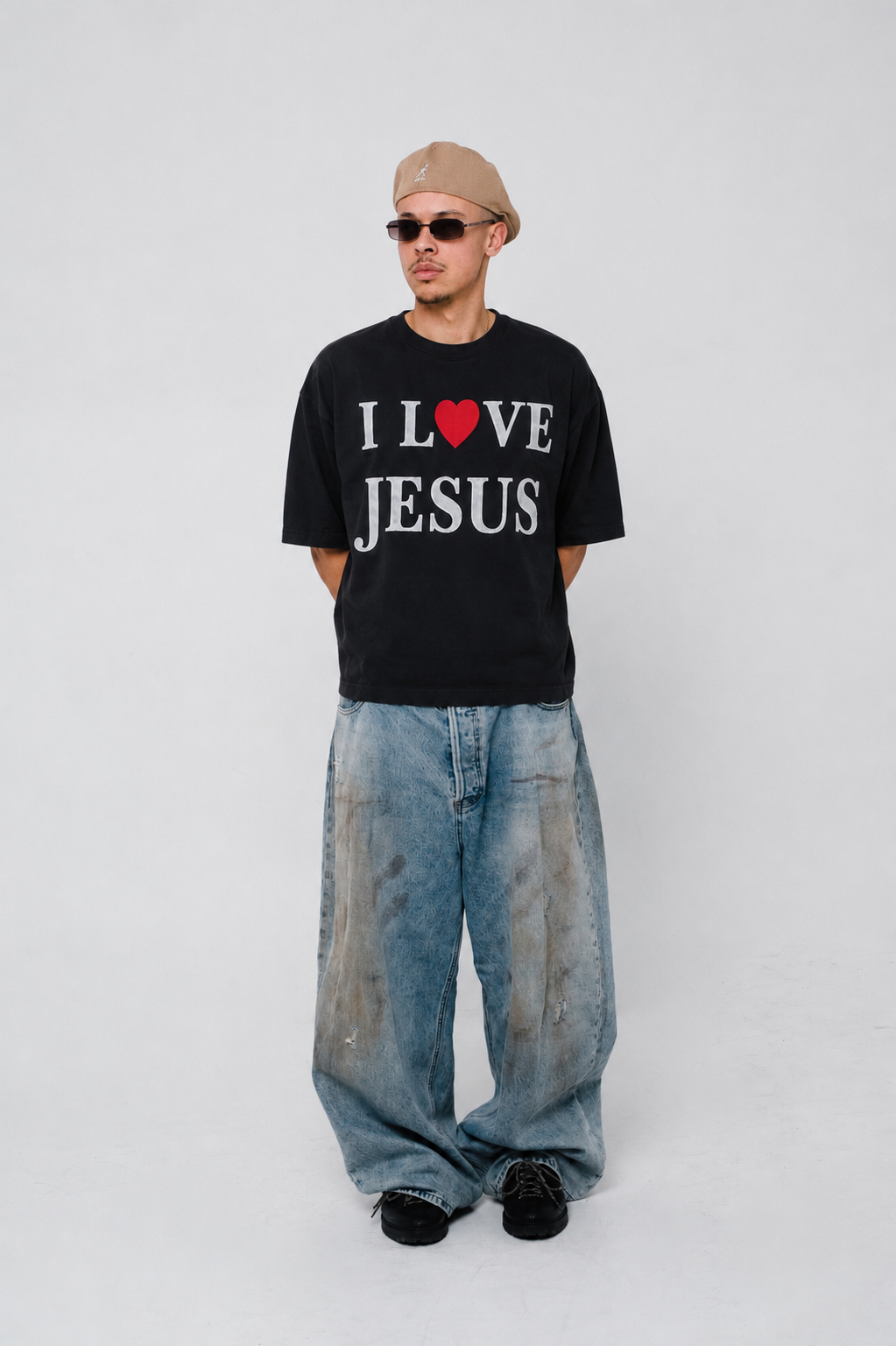 I LOVE JESUS Black Shirt
