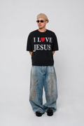 I LOVE JESUS Black Shirt