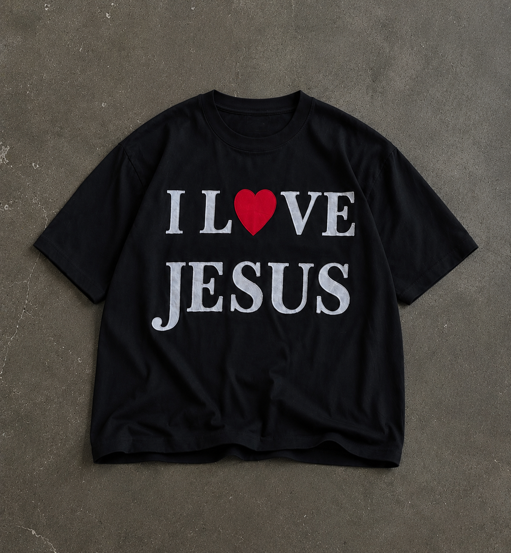 I LOVE JESUS Black Shirt