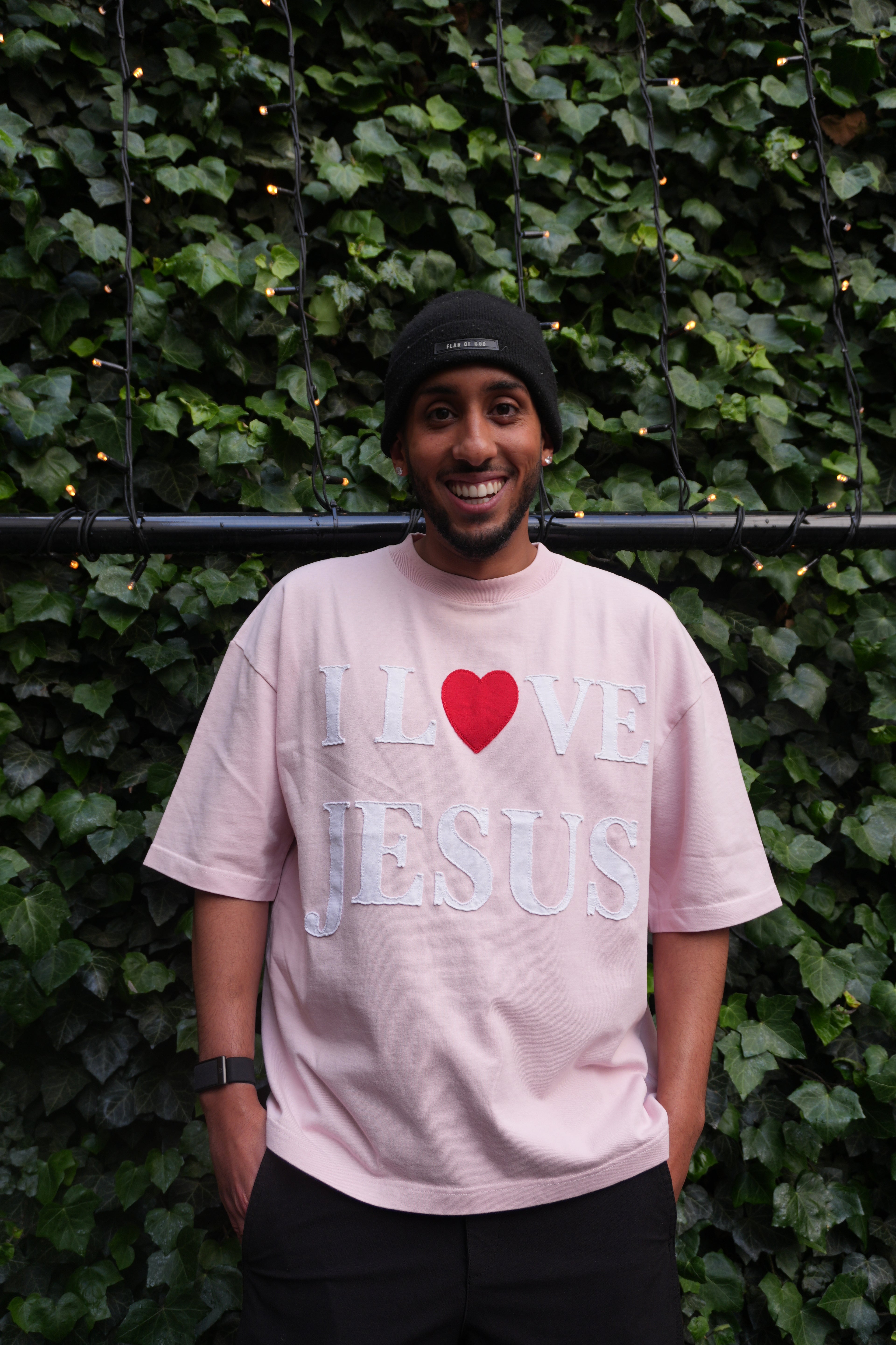 I LOVE JESUS Pink Shirt