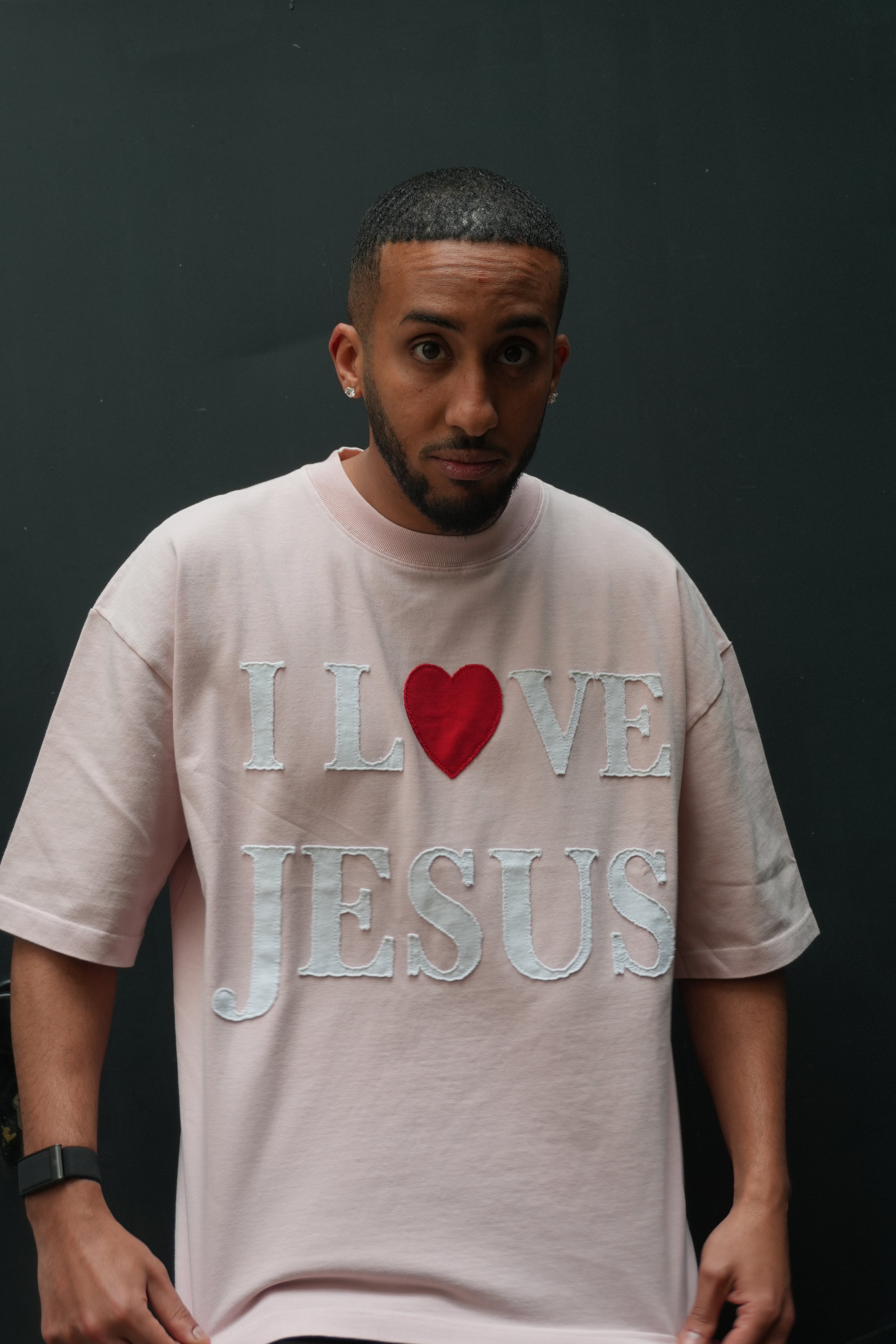 I LOVE JESUS Pink Shirt